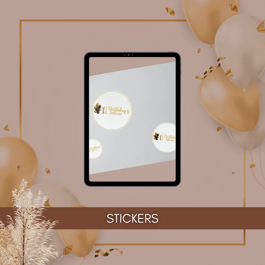 Stickers rond personnalisée